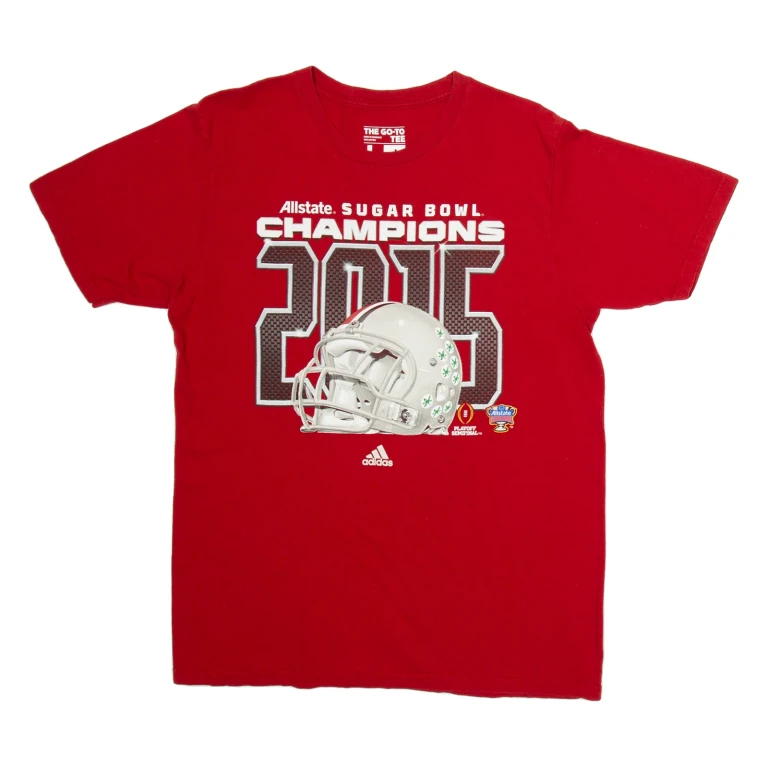 ADIDAS NFl Champions Mens T-Shirt Red USA L