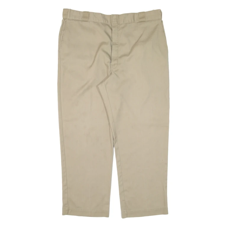 DICKIES Workwear Mens Trousers Beige Regular Straight W40 L28
