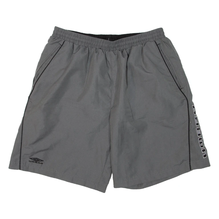 UMBRO Mesh Lined Mens Swimming Shorts Grey M W30