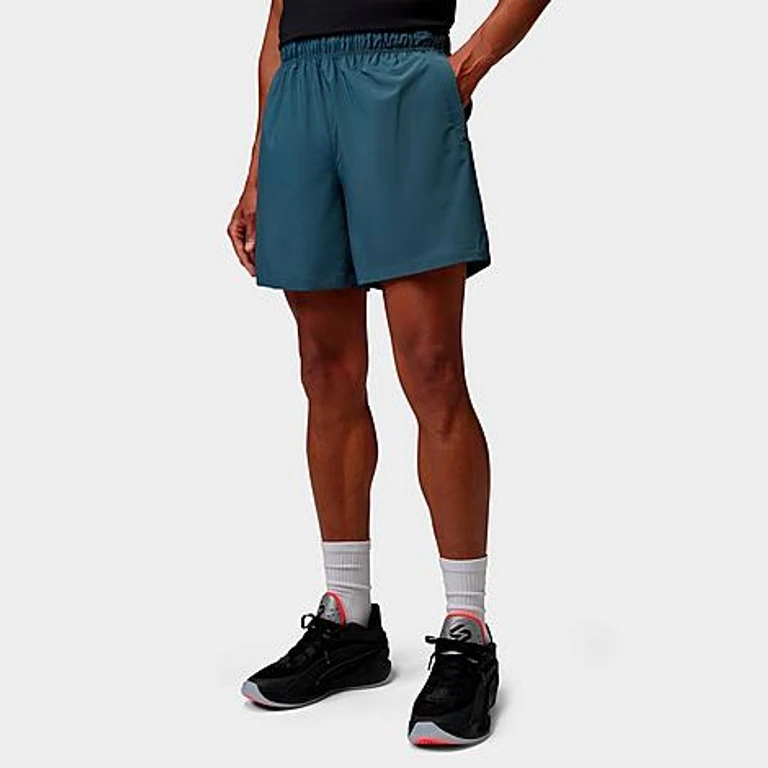 Jordan Men's Sport Flightweight Dri-FIT 6" Basketball Shorts in Ash Green/Black Size: XS