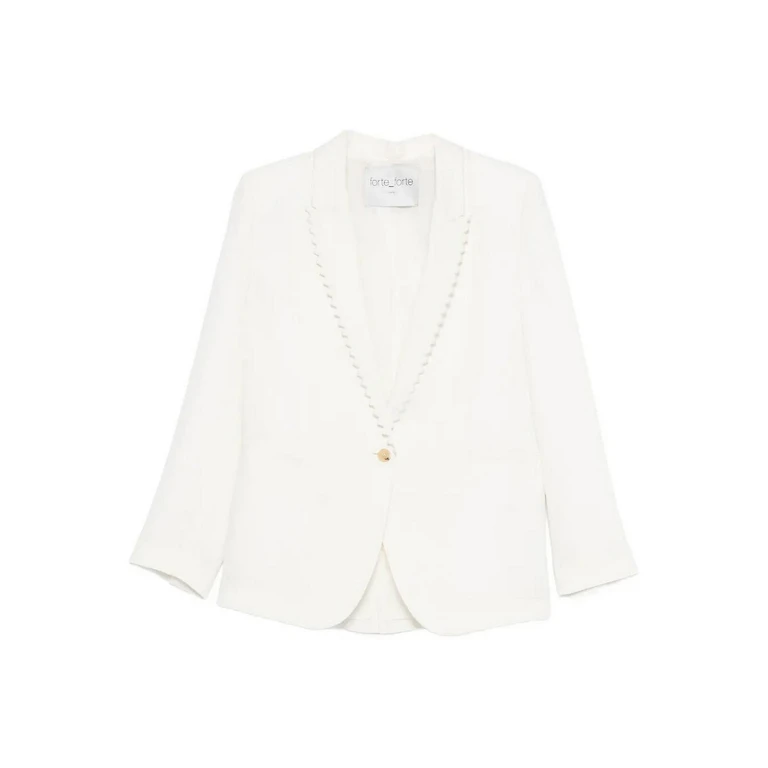 Forte Forte Veste Casual - Blanc (14825BISMYJACKETCRYSTAL)