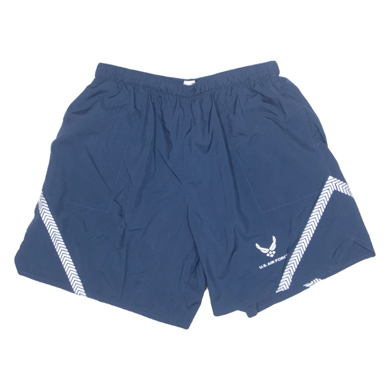 US AIR FORCE Lined Mens Swimming Shorts Blue Relaxed M W26