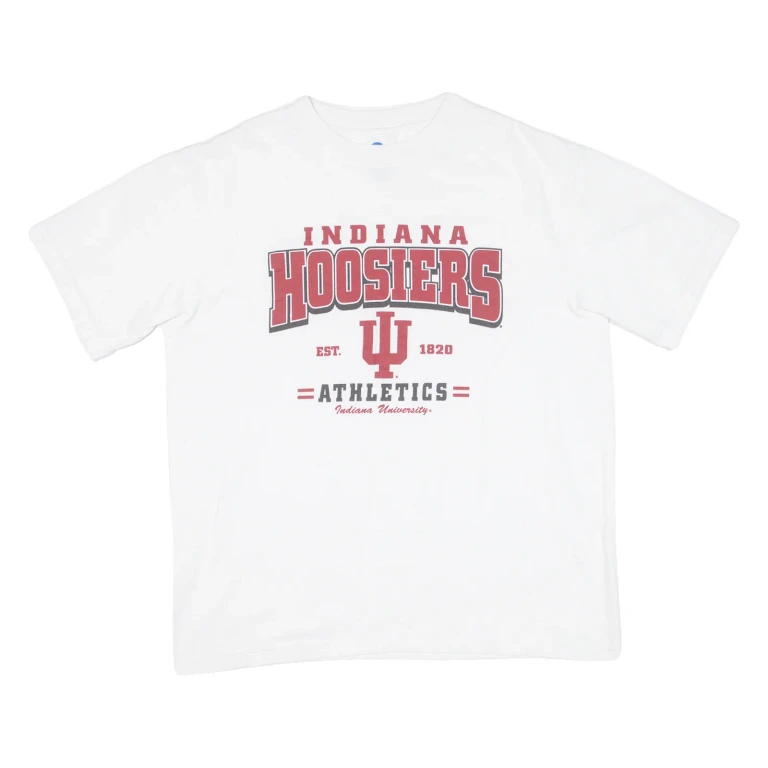 NCAA Indiana Hoosiers Mens T-Shirt White USA L
