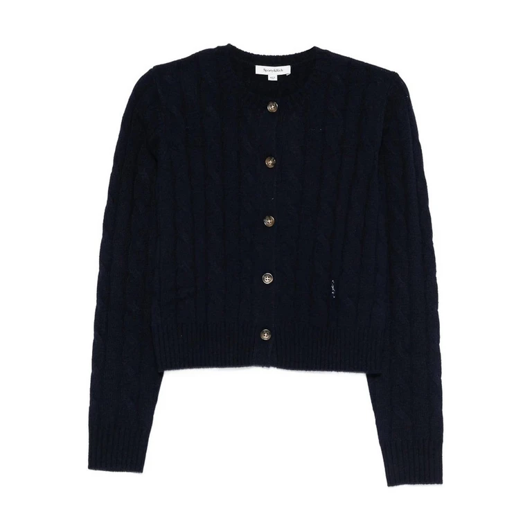 Sporty & Rich Pull Col Rond - Bleu (CA00365302BLDKNAV)