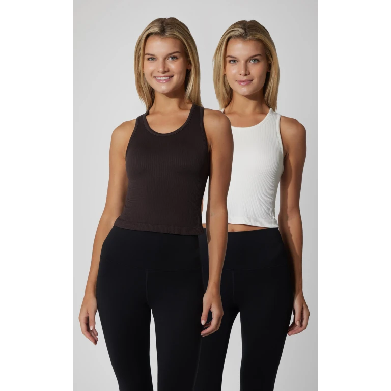 2 PK Racerback Tank with Built in Bra