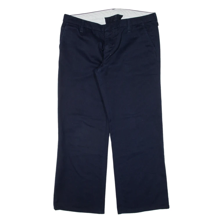 CARHARTT Womens Trousers Blue Relaxed Straight W35 L27