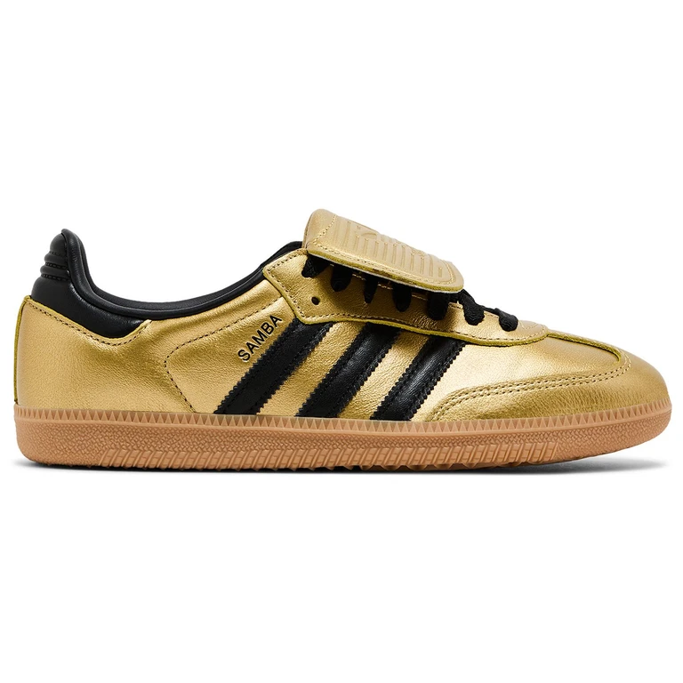 Women's Samba Lt Long Tongue 'Gold Metallic Black Gum' Sneakers