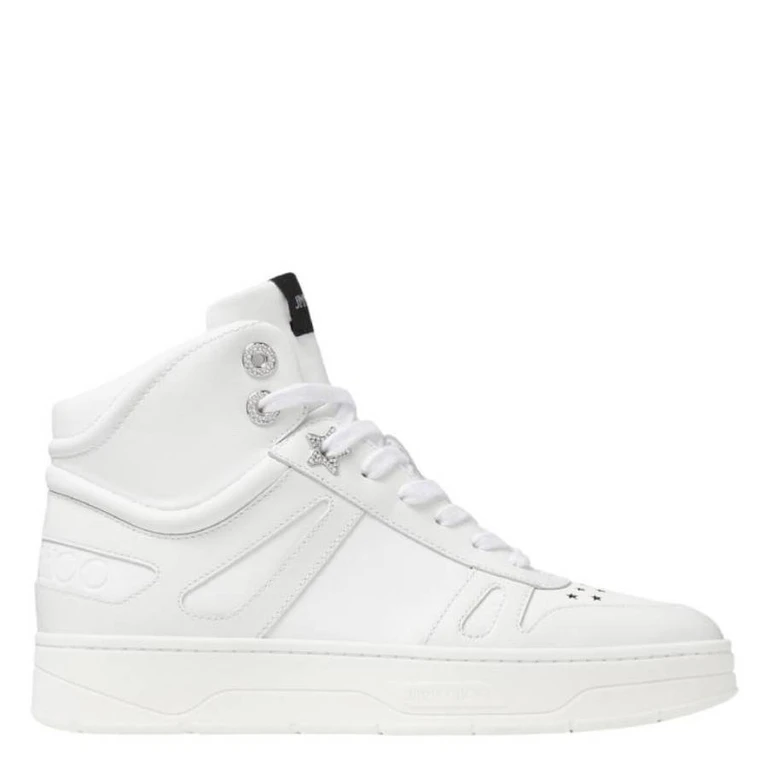 Hawaii High Top Leather Sneakers, Brand Size 34 ( US Size 4 )