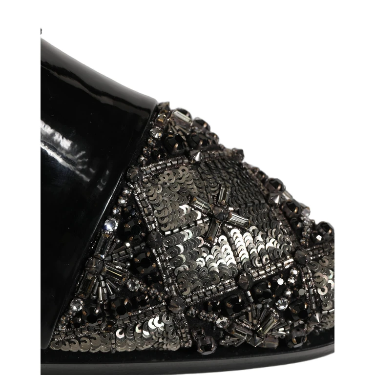 Black Embellished Men Derby Dress Formal Shoes Leather - Men