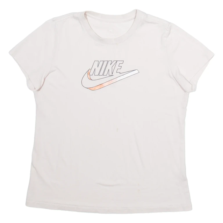NIKE Womens T-Shirt Pink S