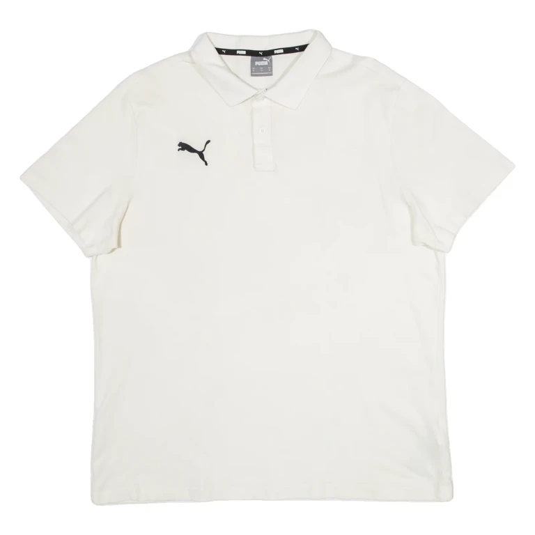 PUMA Mens Polo Shirt White XL