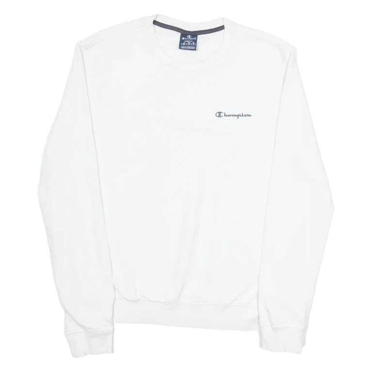 CHAMPION Mens Sweatshirt White S