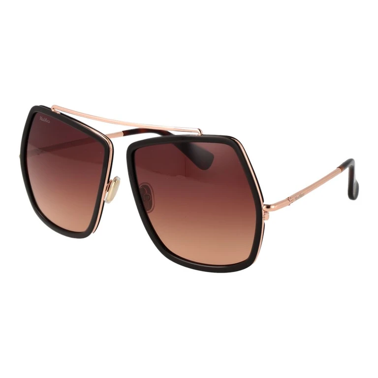 Max Mara Brown Metal Sunglasses - Women