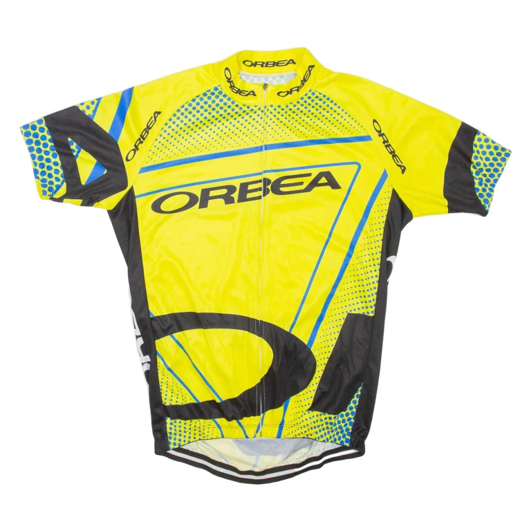 ORBEA Cycling Mens T-Shirt Yellow Crew Neck M