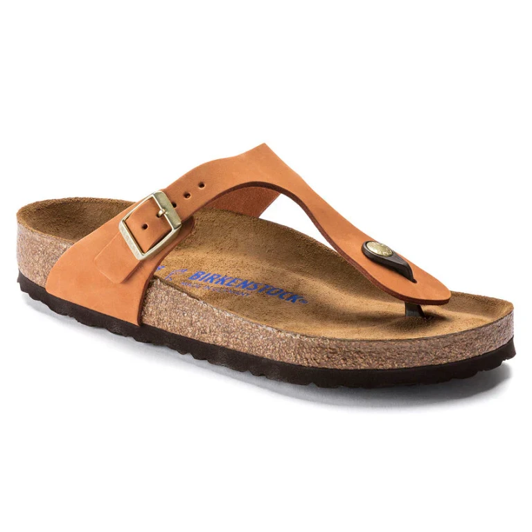 Gizeh Soft Footbed Nubuck Leather Sandals