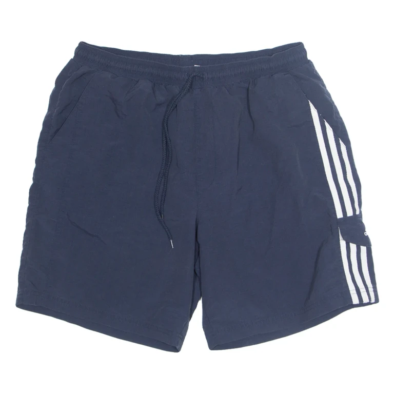 ADIDAS Mesh Lined Mens Swimming Shorts Blue Relaxed L W32