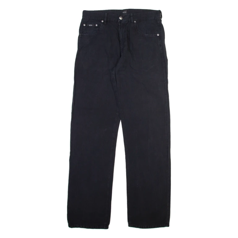 BOSS Mens Trousers Black Regular Straight W30 L31