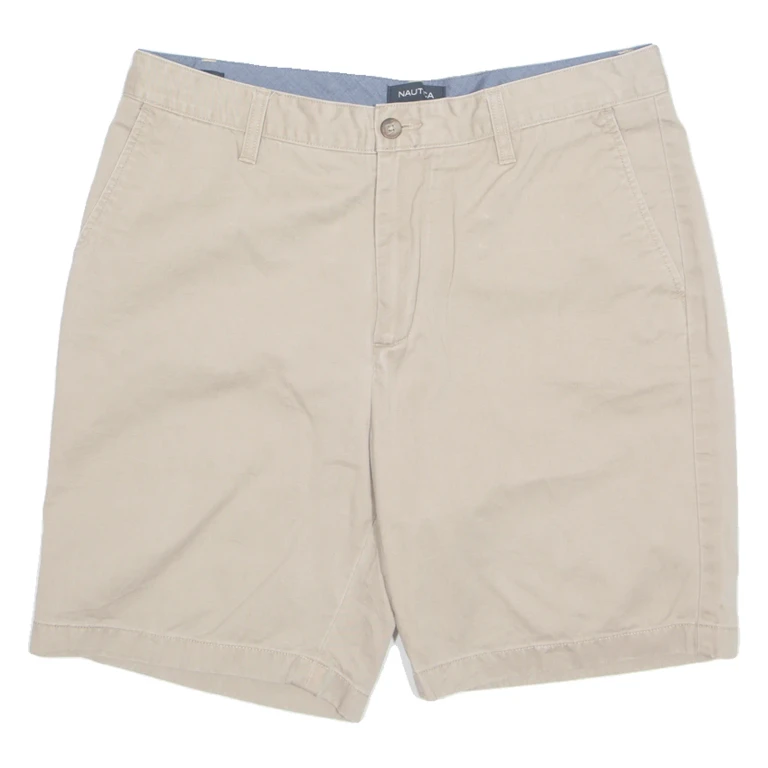 NAUTICA Mens Chino Shorts Beige M W34