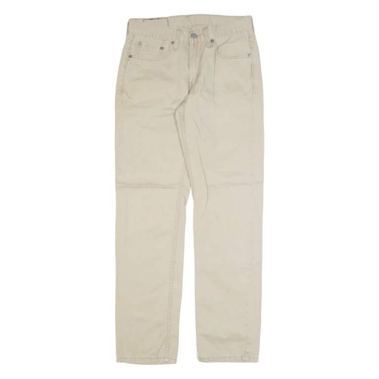LEVI'S 514 Mens Trousers Beige Regular Tapered W28 L32