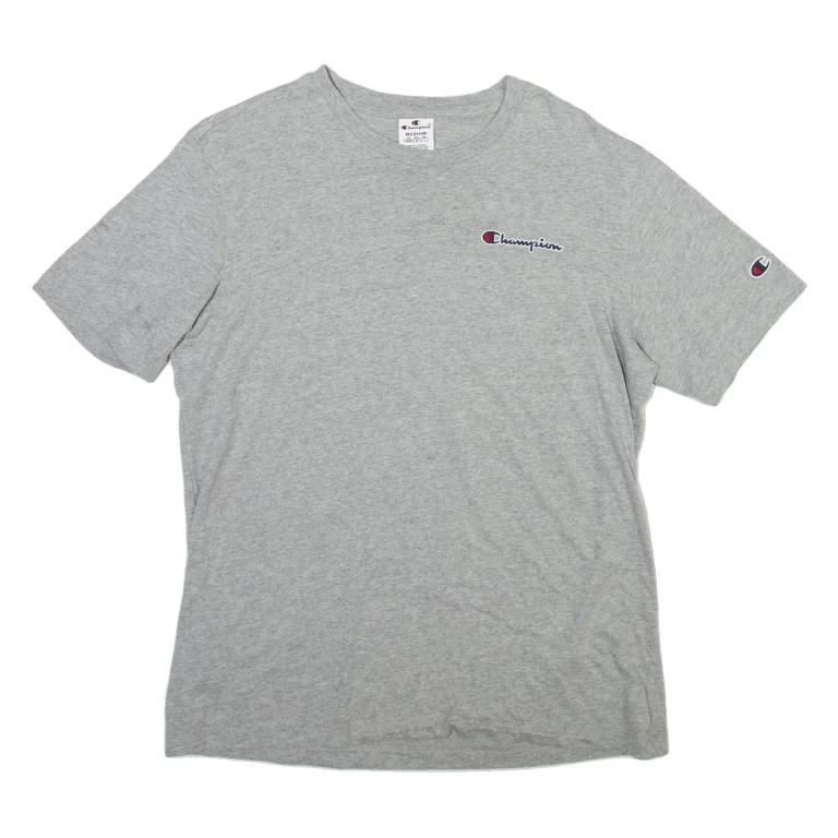 CHAMPION Mens T-Shirt Grey M
