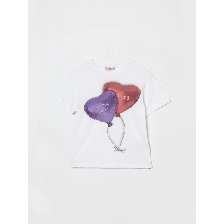 N° 21 T-Shirt Kids color White (N210ADN00800N100)
