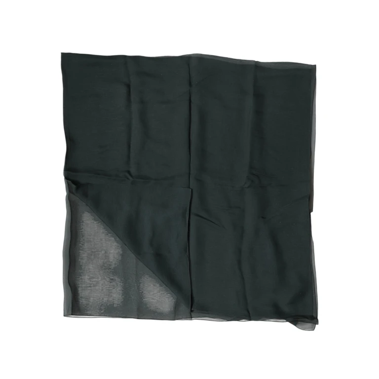 Dolce & Gabbana Dark Green Silk Neck Wrap Foulard Scarf - Women