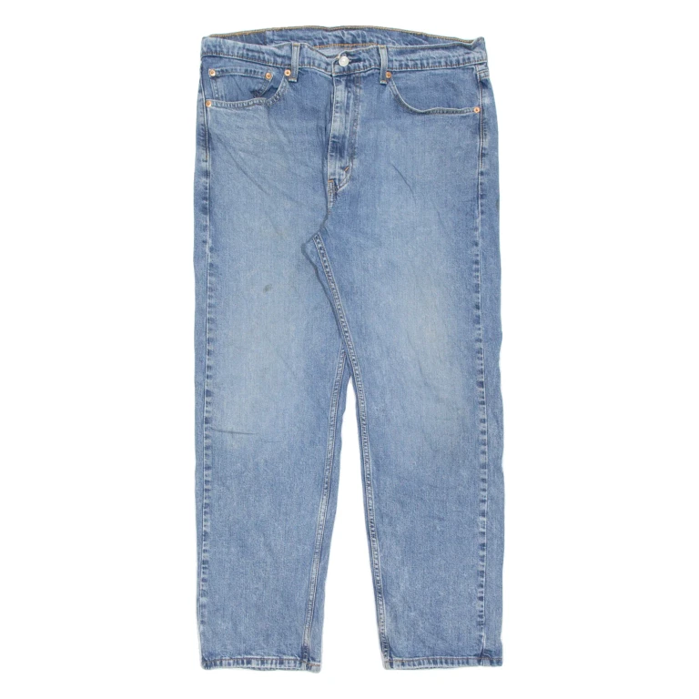 LEVI'S 505 Jeans Mens Blue Regular Straight Stone Wash W38 L30