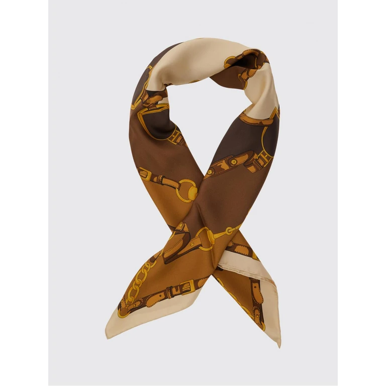 Square Silk Twill Foulard with Multicolour Graphic Print (8476733G0012565)