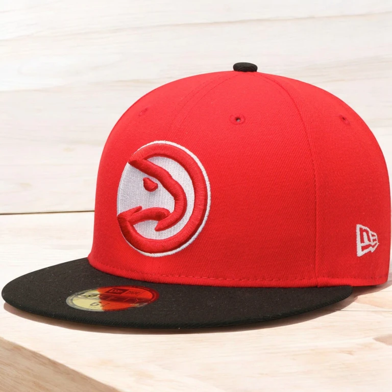 Men's NBA Atlanta Hawks 5950 2Tone Fitted Red/Black