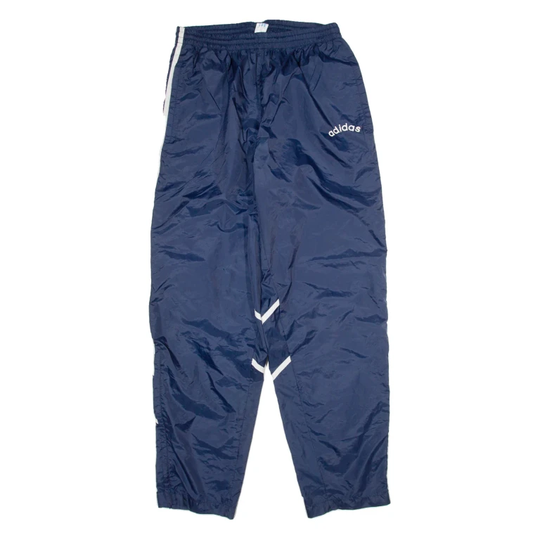 ADIDAS Womens Track Pants Blue Straight L W34 L31