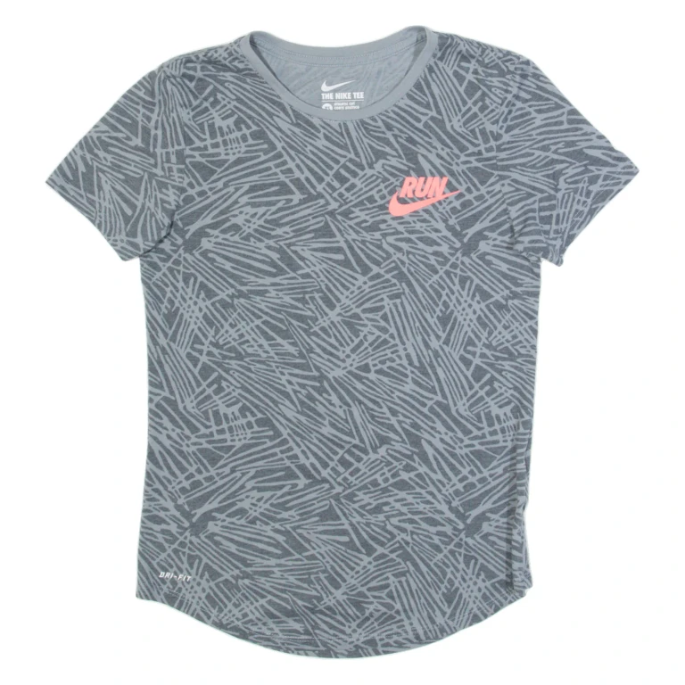 NIKE Womens T-Shirt Grey XS