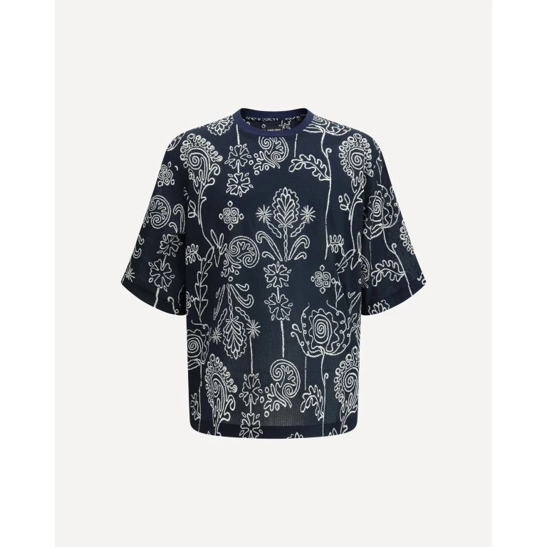 T-shirt Giorgio Armani pour homme en coton à motif
