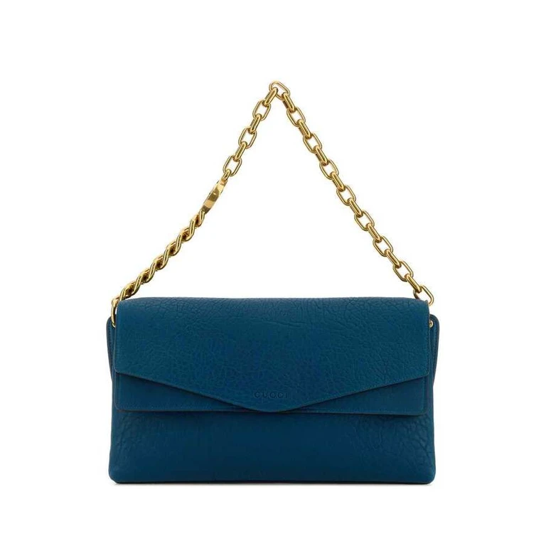 Grained Leather Shoulder Bag with Removable Chain Handle (857362AAF1J4406)