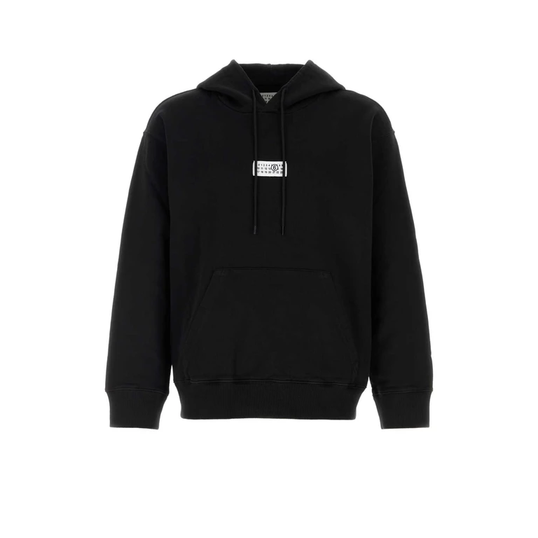 MM6 Maison Margiela Black Cotton Sweatshirt 900 Exterior: Felpe - Men