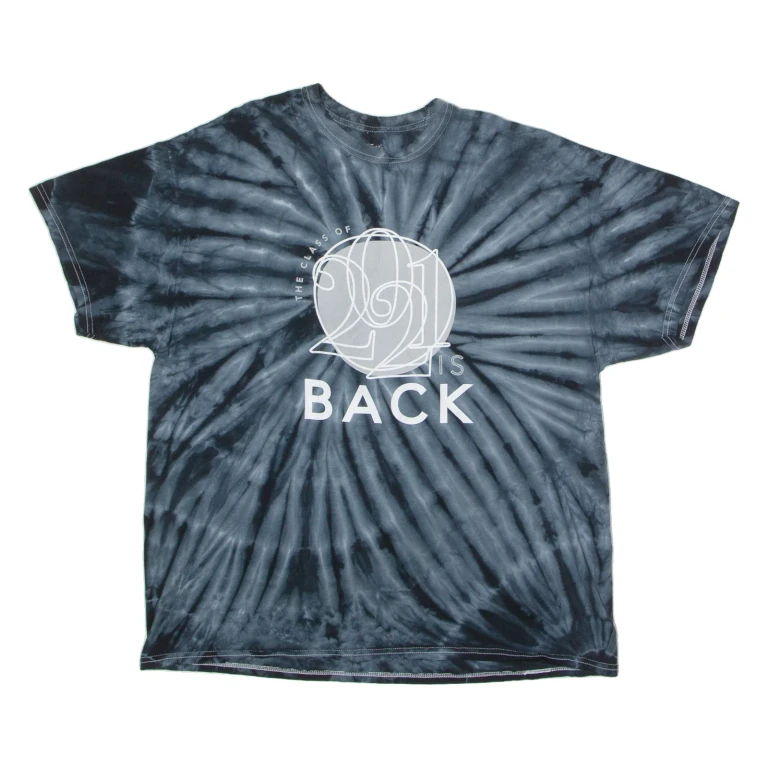 JOSTENS The Class Of 2021 Is Back Mens Tie Dye T-Shirt Grey USA Crew Neck XL