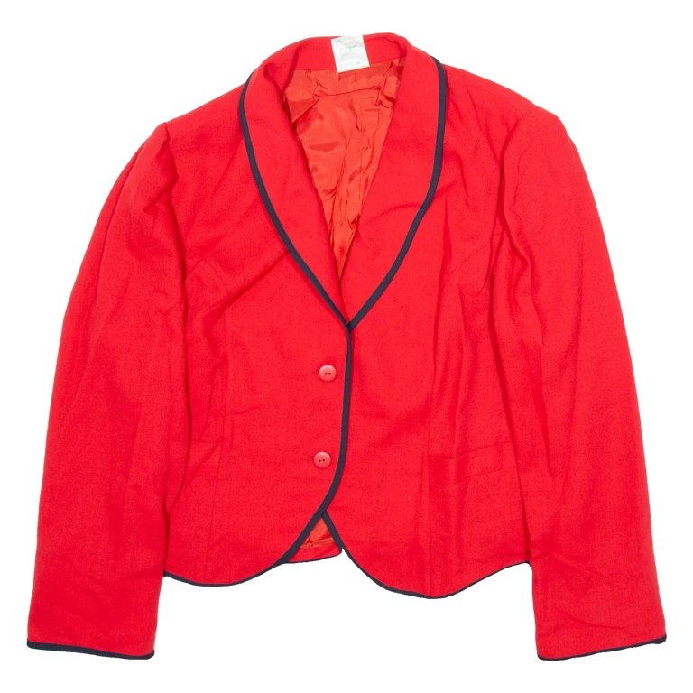 FRANKENWALDER Womens Blazer Jacket Red M