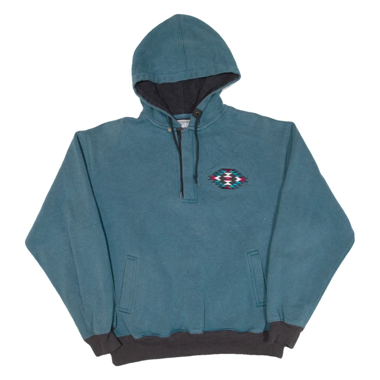 RED LODGE Mens Blue Hoodie M