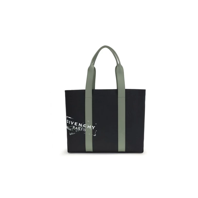 Givenchy Black Cotton Shoulder Bag - Men