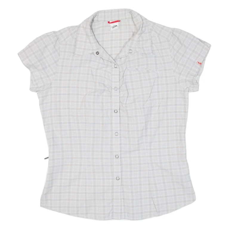 THE NORTH FACE Womens Shirt Grey Check S