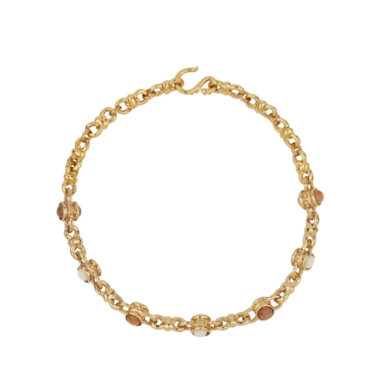 Collana Beads "Amarante Cabochonos"