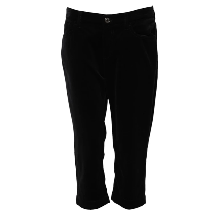 Dolce & Gabbana Black Cotton Skinny Capri Cropped Denim Jeans Clothing - Women