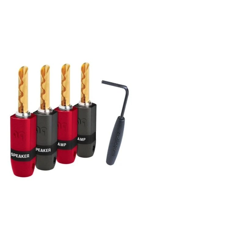 SureGrip 300 Banana Connectors BFA Gold (Set of 4)