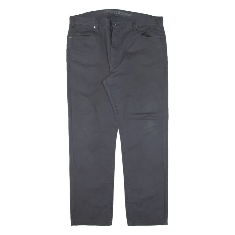 DICKIES Workwear Mens Trousers Grey Regular Straight W40 L32