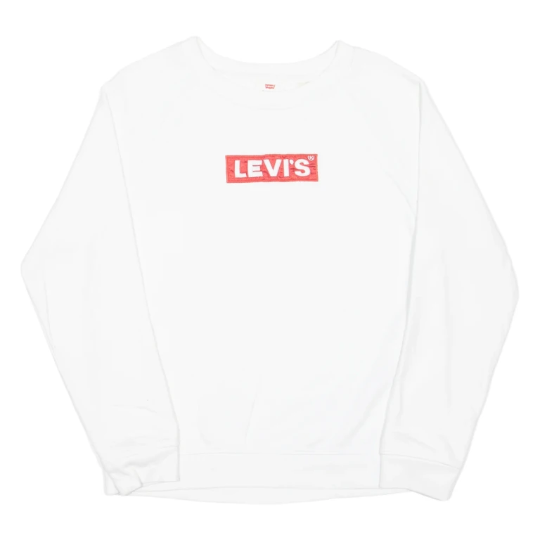 LEVI'S Mens Sweatshirt White S