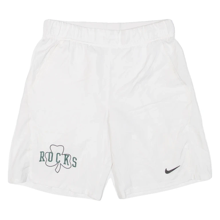 NIKE Mens Sports Shorts White Relaxed S W28