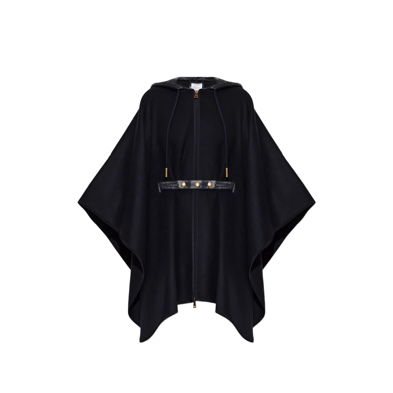 Hooded Belted Poncho