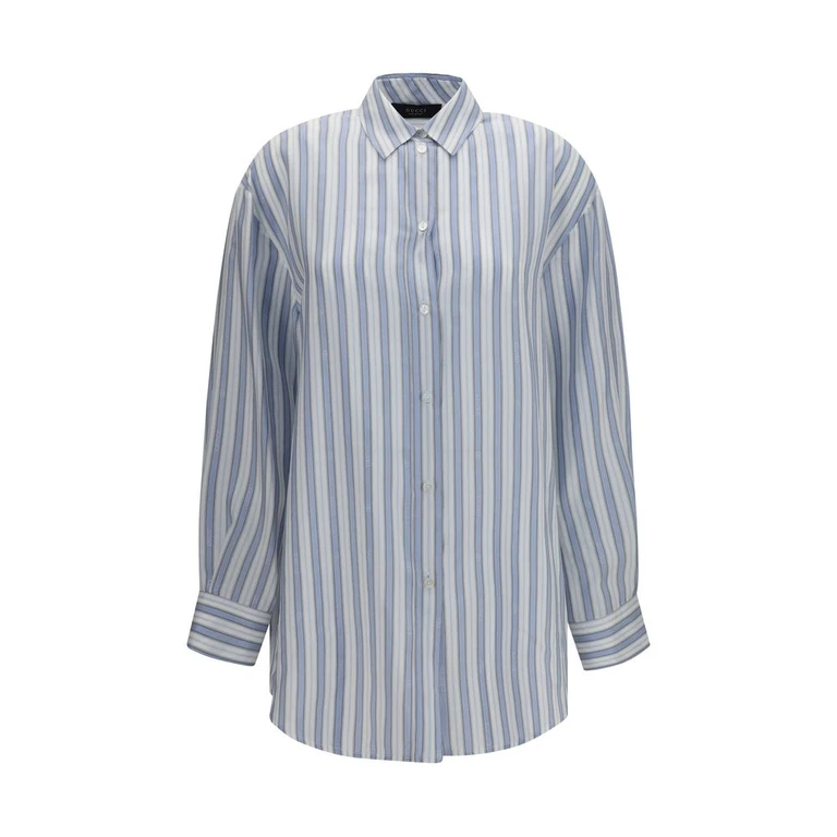 Gucci Blue Silk Shirt - Women