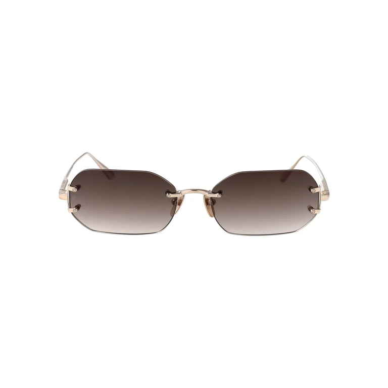 Linda Farrow Lfl1477c3sun C3 Lightgold/mochagrad Titanium Sunglasses - Women