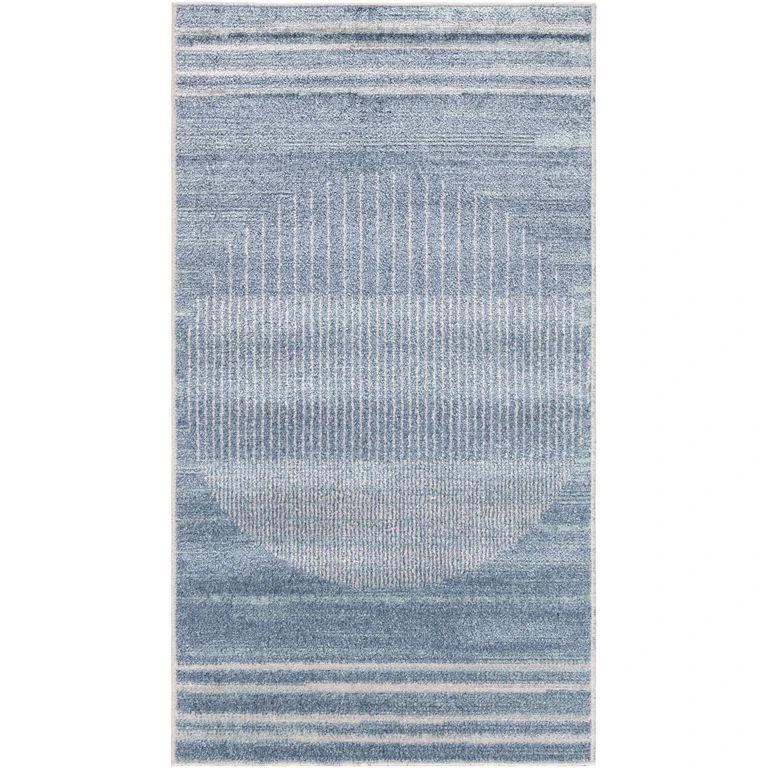 Thad Blue Washable Area Rug - Clearance