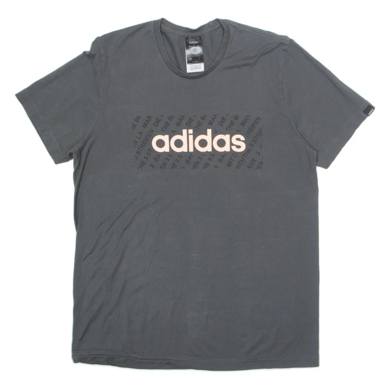 ADIDAS Womens T-Shirt Grey M